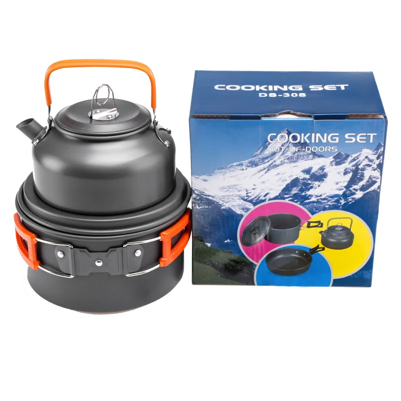 Camping Cooking Pots And Pans - กลางแจ้งหม้อกระทะกาต้มน้ําชุดเครื่องครัวตั้งแคมป์เดินป่าปิกนิกขับรถด้วยตนเองพับทําอาหารหม้อบนโต๊ะอาหารเครื่องครัวการท่องเที่ยว Hike