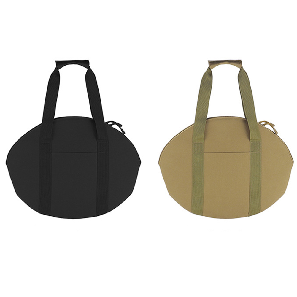 Skillet Cast Iron Camp - กระเป๋าเก็บกระทะเหล็ก ขนาด 17.9x14x0.9 นิ้ว กระเป๋าเก็บหม้อเหล็กแบบมีซิป สำหรับเก็บอุปกรณ์ทำอาหารและอุปกรณ์เตาอบสำหรับการตั้งแคมป์
