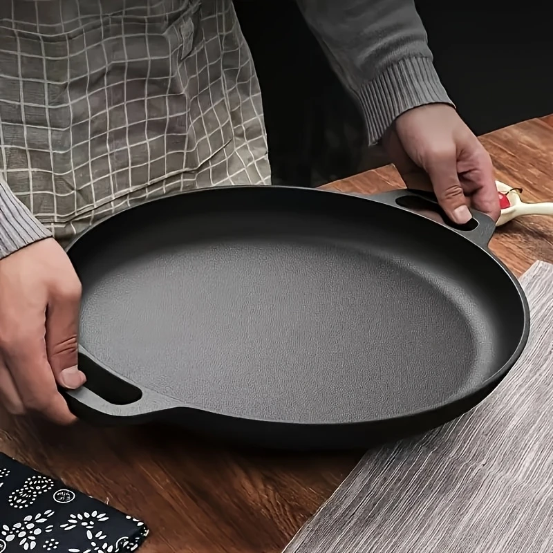 Skillet Cast Iron Camp - กระทะเหล็กหล่อขนาด 8.7/9.8/11/11.8 นิ้ว สำหรับทำขนมปัง ทำอาหารกลางแจ้ง และตั้งแคมป์