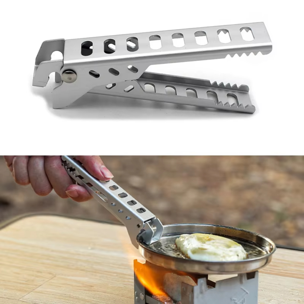 Camping Cooking Pots And Pans - ที่จับหม้ออลูมิเนียมกันความร้อนแบบพกพาสำหรับตั้งแคมป์ อุปกรณ์ครัวสำหรับทำอาหาร