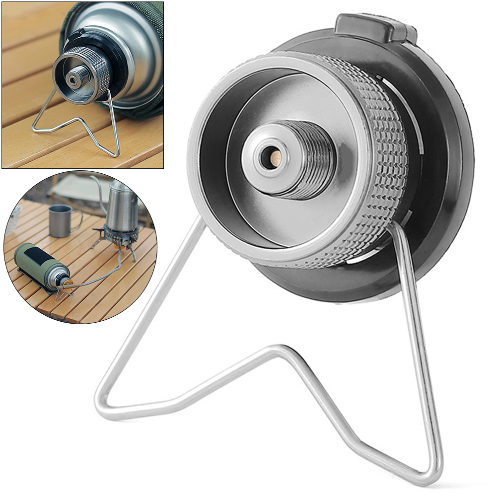 Camping Cooking Multi Tool - หัวแปลงแก๊สสำหรับตั้งแคมป์ อลูมิเนียมอัลลอยด์ ตัวเชื่อมต่อเตาแก๊สบิวเทน น้ำหนักเบา หัวแปลงถังแก๊สสำหรับทำอาหารกลางแจ้ง