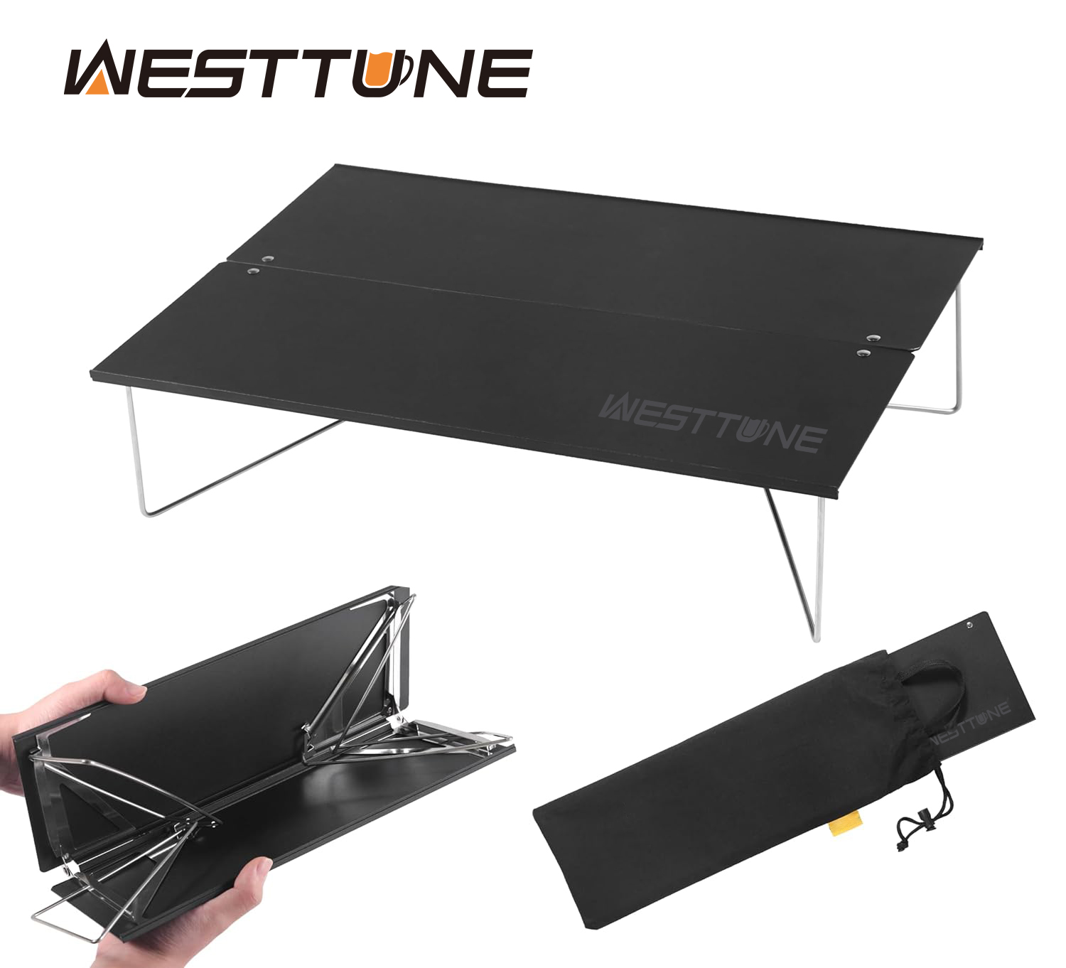 Camping Cooking Table - WESTTUNE ขนาดกะทัดรัด Mini Camping โต๊ะแบบพกพา Ultralight
