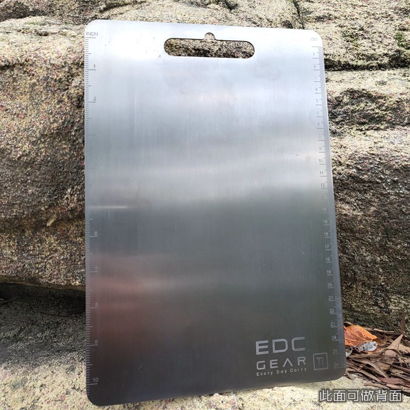 Camping Cooking Multi Tool - หนาไทเทเนียมตัดโลหะผสมสำหรับห้องครัวทำอาหารปิกนิกกลางแจ้งเดินป่าตั้งแคมป์ Backpacking สับ Borad บาร์บีคิว