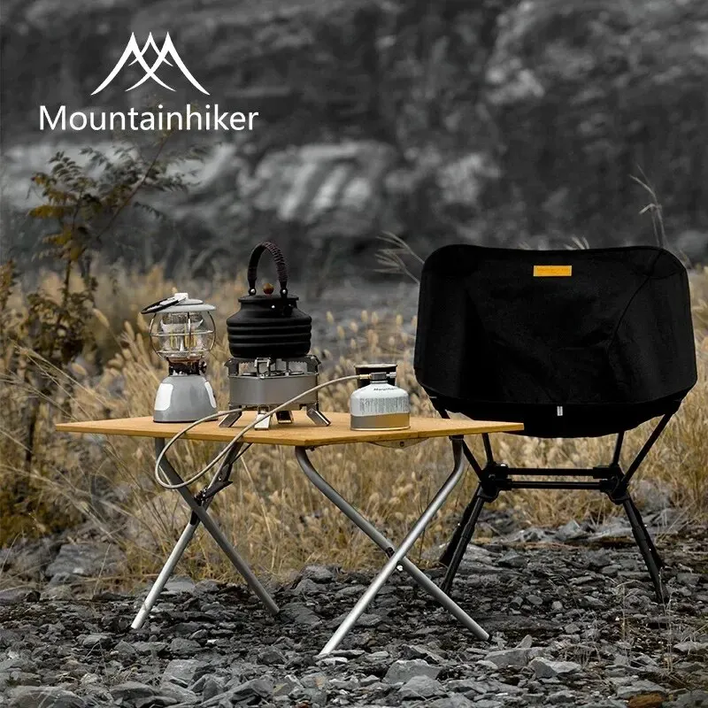 Camping Cooking Table - MOUNTAINHIKER 2/3 โต๊ะพับไม้ไผ่ แคมป์ปิ้งกลางแจ้ง แบบพกพา จัดเก็บได้รวดเร็ว