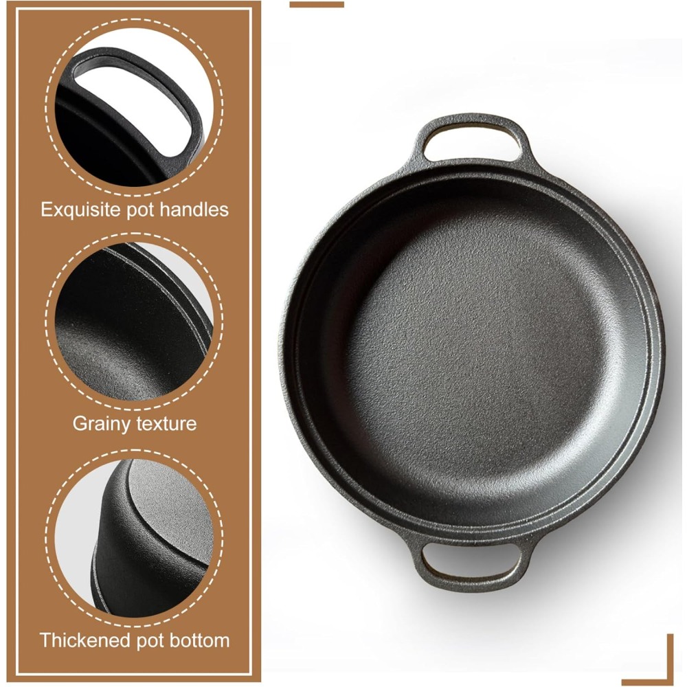 กระทะเหล็กหล่อ 1 ชิ้น พร้อมด้า - Skillet Cast Iron Camp บทวิจารณ์และราคา