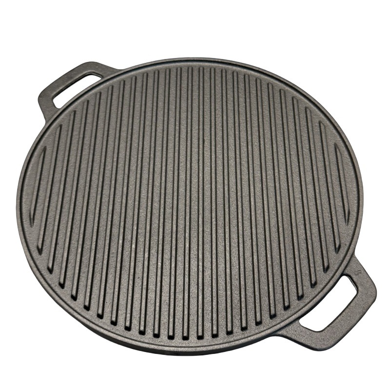 กระทะเหล็กหล่อแบบสองด้านลายทาง - Skillet Cast Iron Camp บทวิจารณ์และราคา