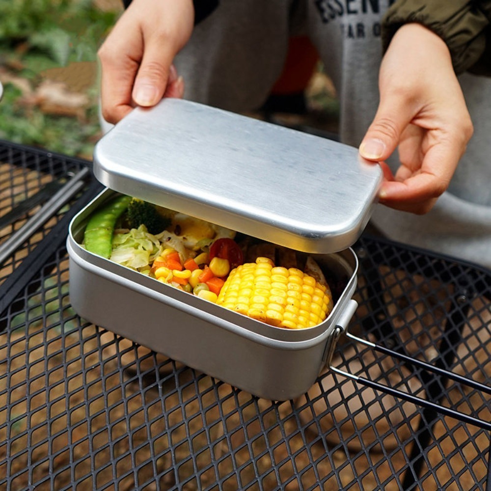 ชุดอุปกรณ์บนโต๊ะอาหารน้ำหนักเบ - Camping Outdoor Cooking Set บทวิจารณ์และราคา