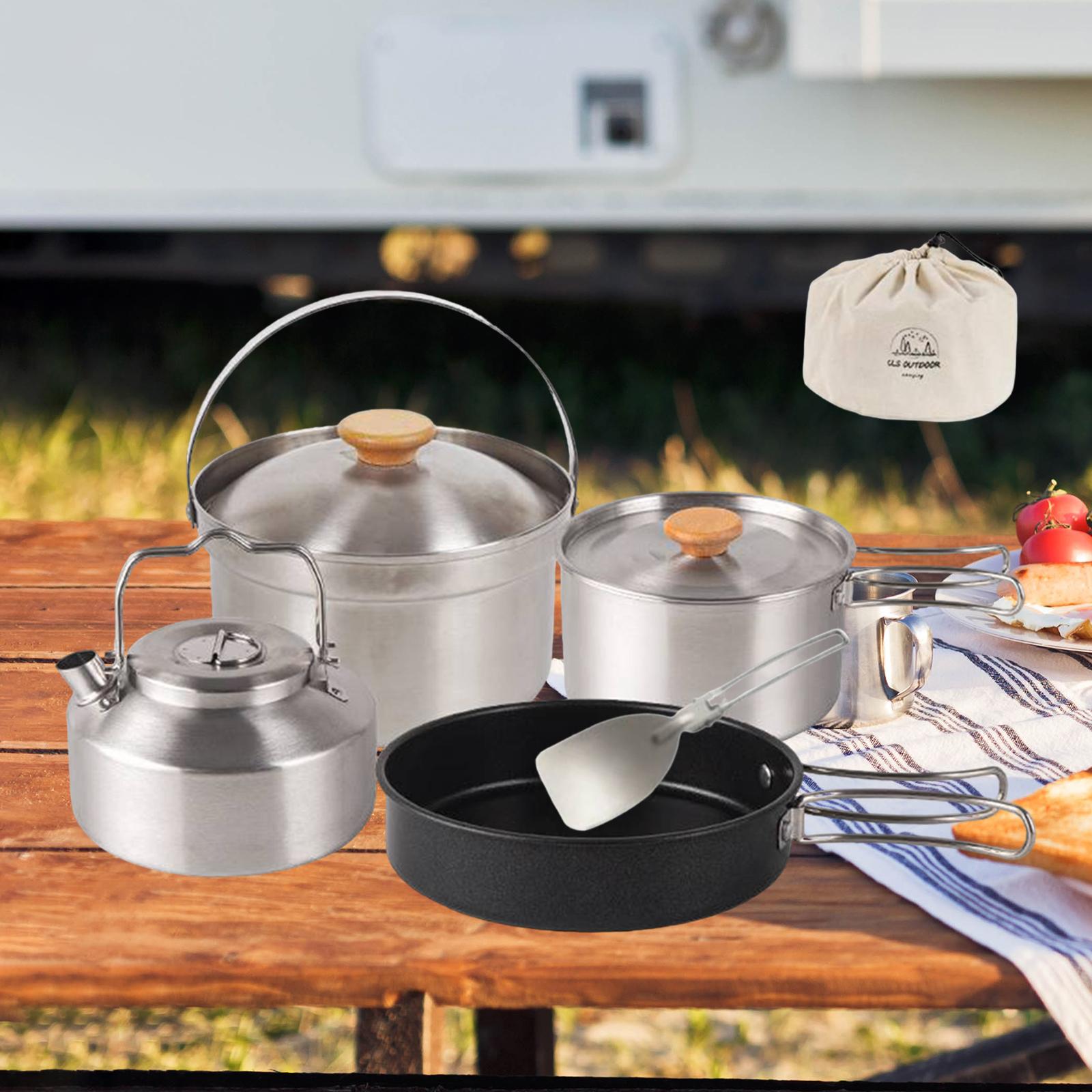 ชุดเครื่องครัวสำหรับตั้งแคมป์  - Camping Cooking Set Non Stick บทวิจารณ์และราคา