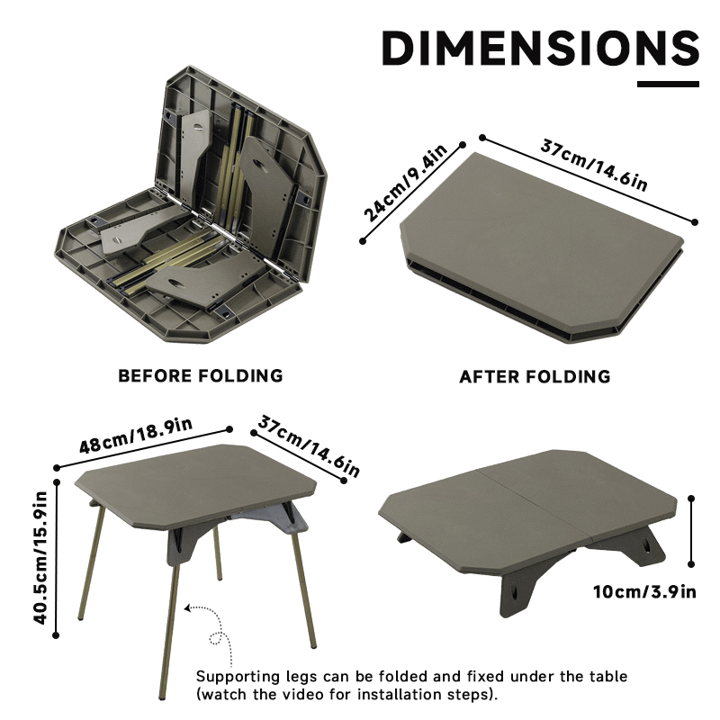 WESTTUNE โต๊ะตั้งแคมป์กลางแจ้ง - Camping Cooking Table บทวิจารณ์และราคา