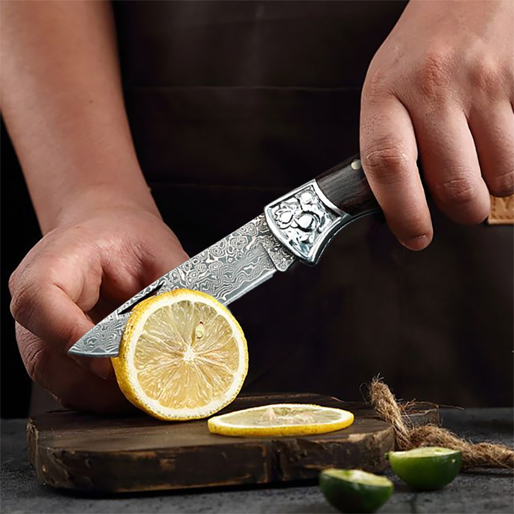 มีดพับ WXCOO Damascus มีดปอกผล - Camping Cooking Knives บทวิจารณ์และราคา