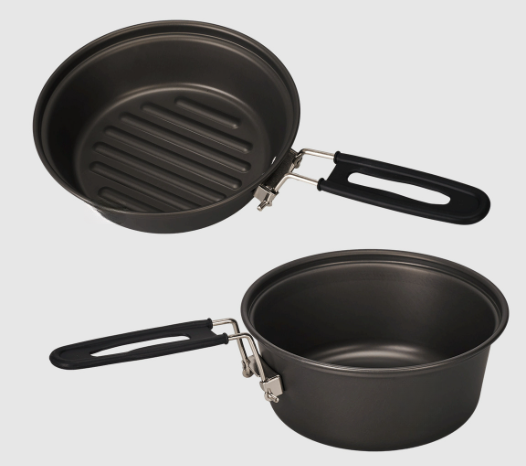 ชุดเครื่องครัวแคมป์ปิ้งอลูมิเน - Camping Cooking Pots And Pans บทวิจารณ์และราคา