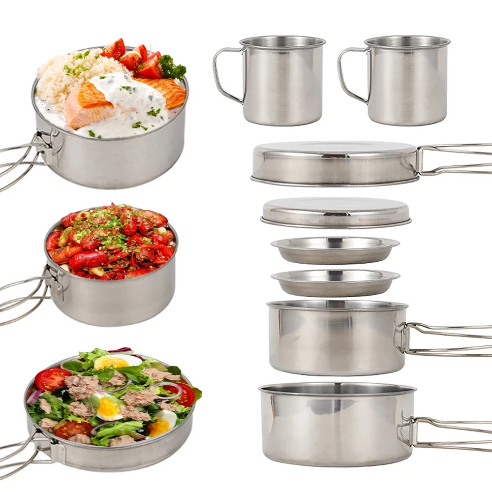 ชุดเครื่องครัวแคมป์ปิ้ง 8 ชิ้น - Camping Cooking Unit บทวิจารณ์และราคา