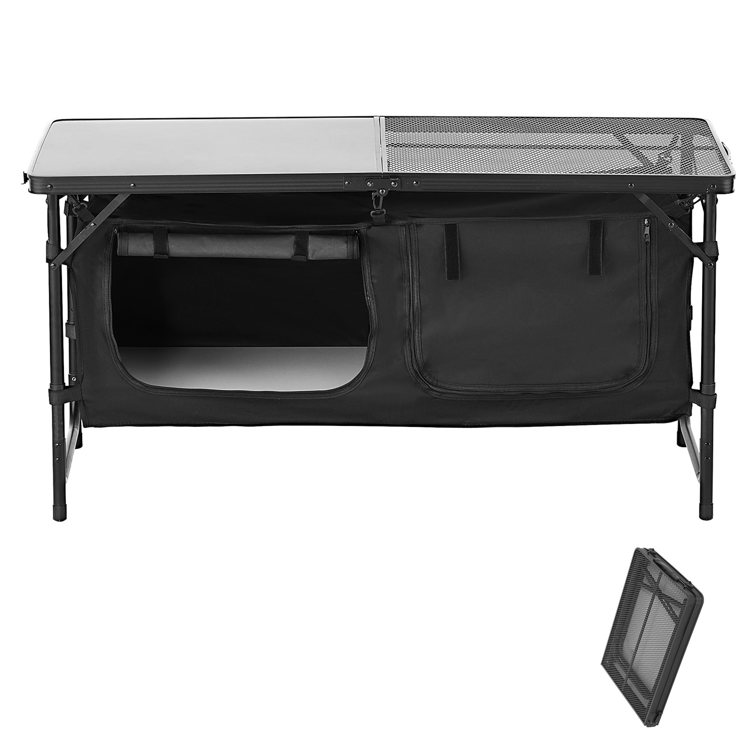โต๊ะครัวแคมป์ปิ้ง SucceBuy โต๊ - Camping Cooking Table Foldable บทวิจารณ์และราคา