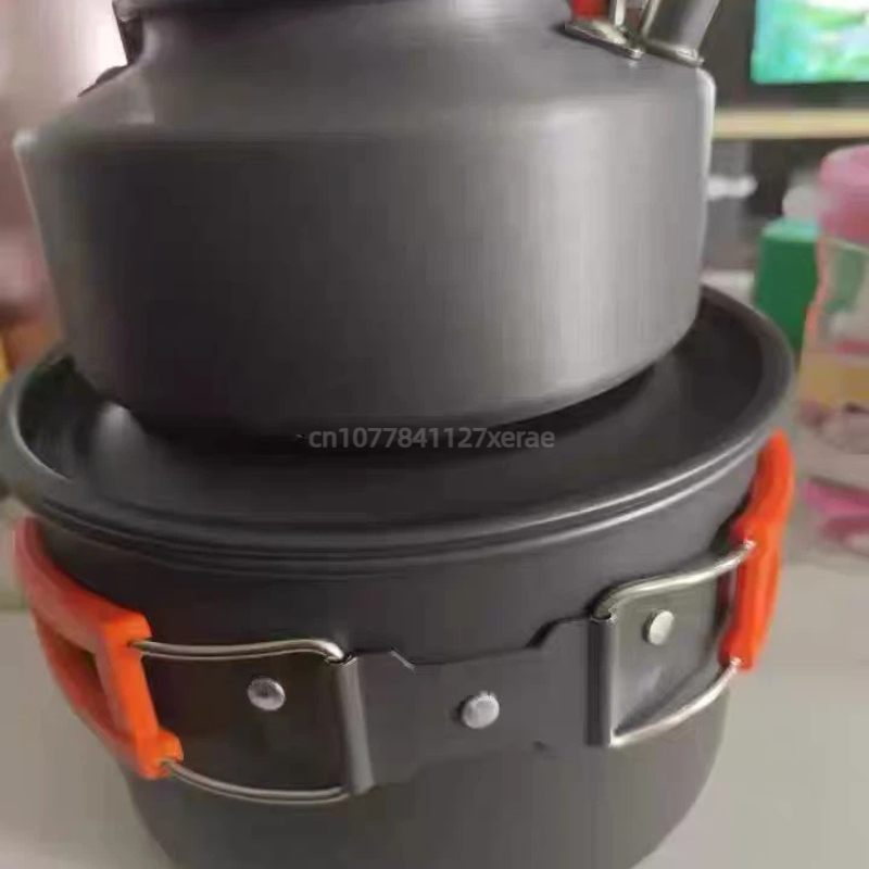 ชุดอุปกรณ์ทำอาหารสำหรับแคมป์ปิ - Camping Cooking Set Non Stick บทวิจารณ์และราคา