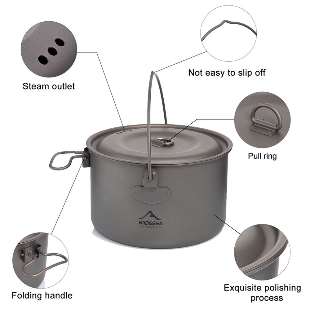 ชุดเครื่องครัวไทเทเนียมสำหรับต - Camping Cooking Unit บทวิจารณ์และราคา
