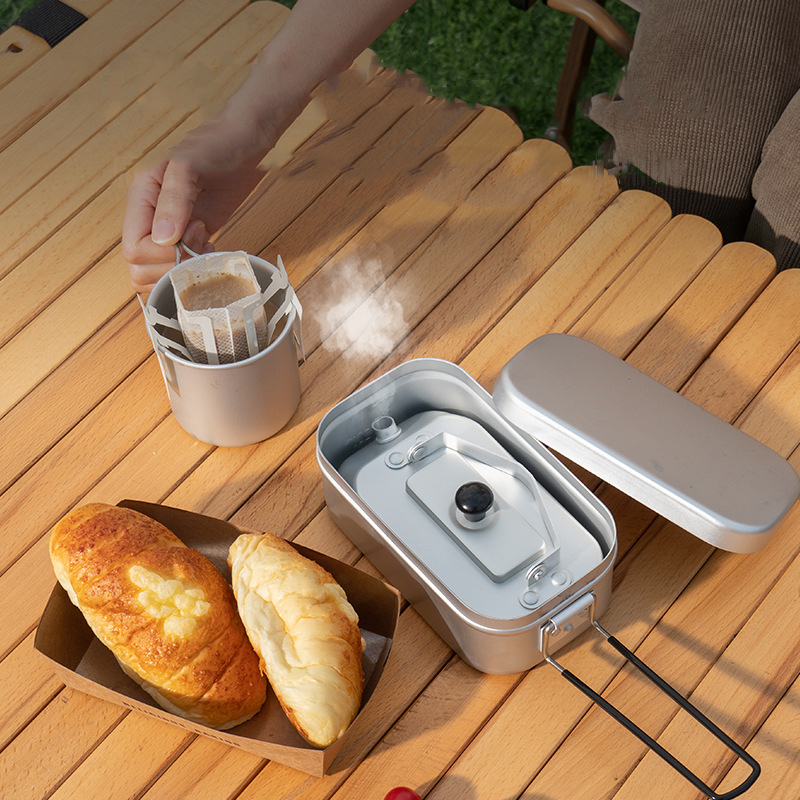 กาน้ำชาแบบพกพาสำหรับปิกนิกการต - Camping Cooking Unit บทวิจารณ์และราคา