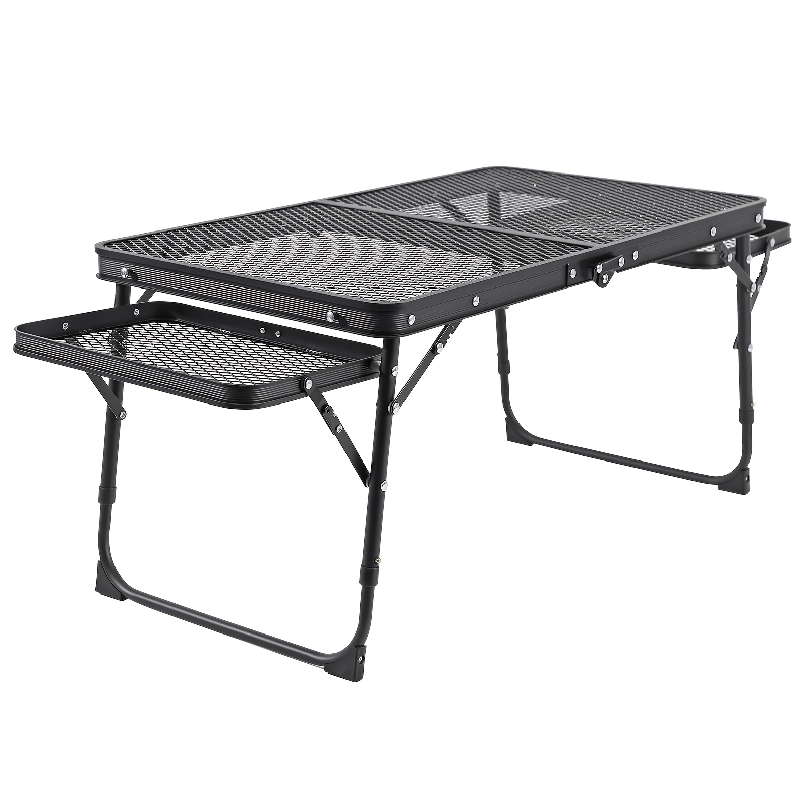 โต๊ะปิ้งย่างแบบพับได้ ปรับความ - Camping Cooking Table บทวิจารณ์และราคา