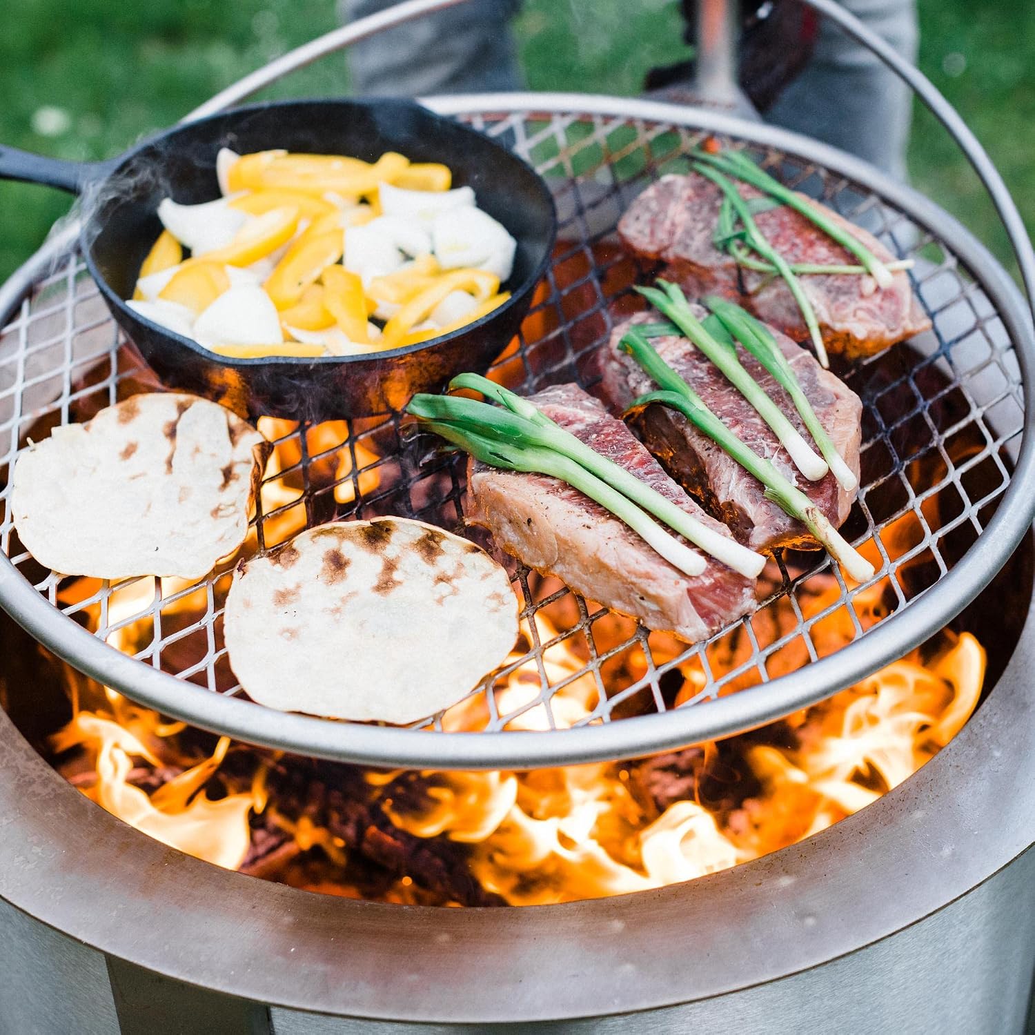 ตะแกรงย่างอาหารสำหรับเตาไฟสแตน - Camping Cooking Fire บทวิจารณ์และราคา
