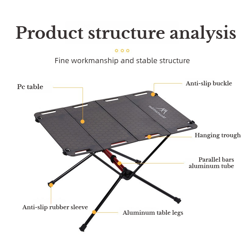 โต๊ะปิกนิกพกพา MOUNTAINHIKER โ - Camping Cooking Table Foldable บทวิจารณ์และราคา