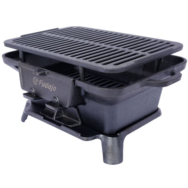 เตาปิ้งย่างแบบพกพาเคลือบเหล็กห - Skillet Cast Iron Camp บทวิจารณ์และราคา