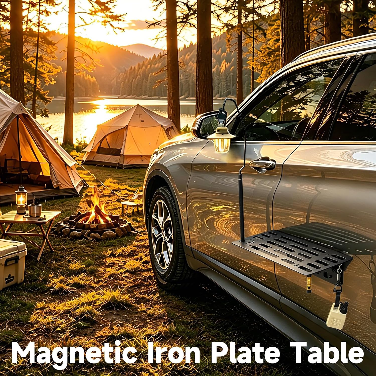 โต๊ะพับแม่เหล็กติดข้างรถยนต์ ถ - Camping Cooking Table Foldable บทวิจารณ์และราคา