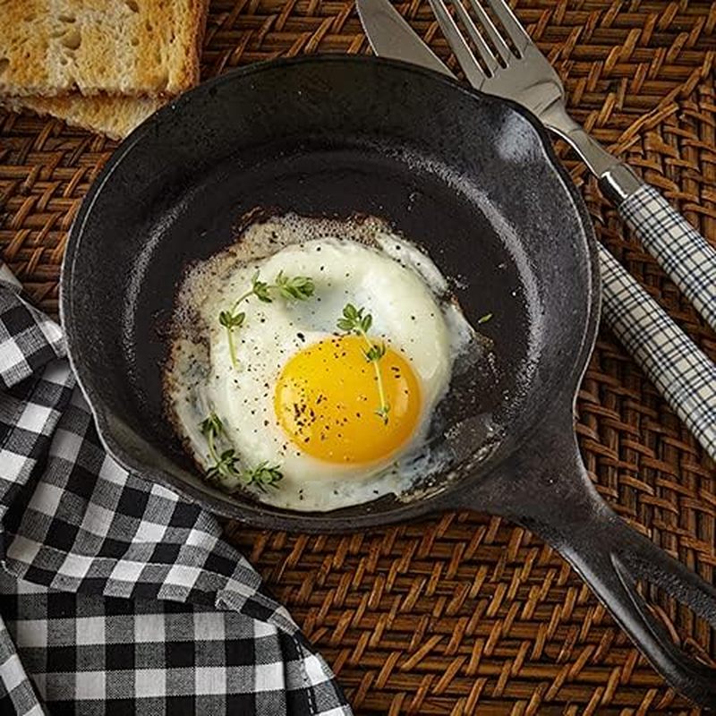 กระทะเหล็กหล่อขนาด 6 นิ้ว, กระ - Skillet Cast Iron Camp บทวิจารณ์และราคา