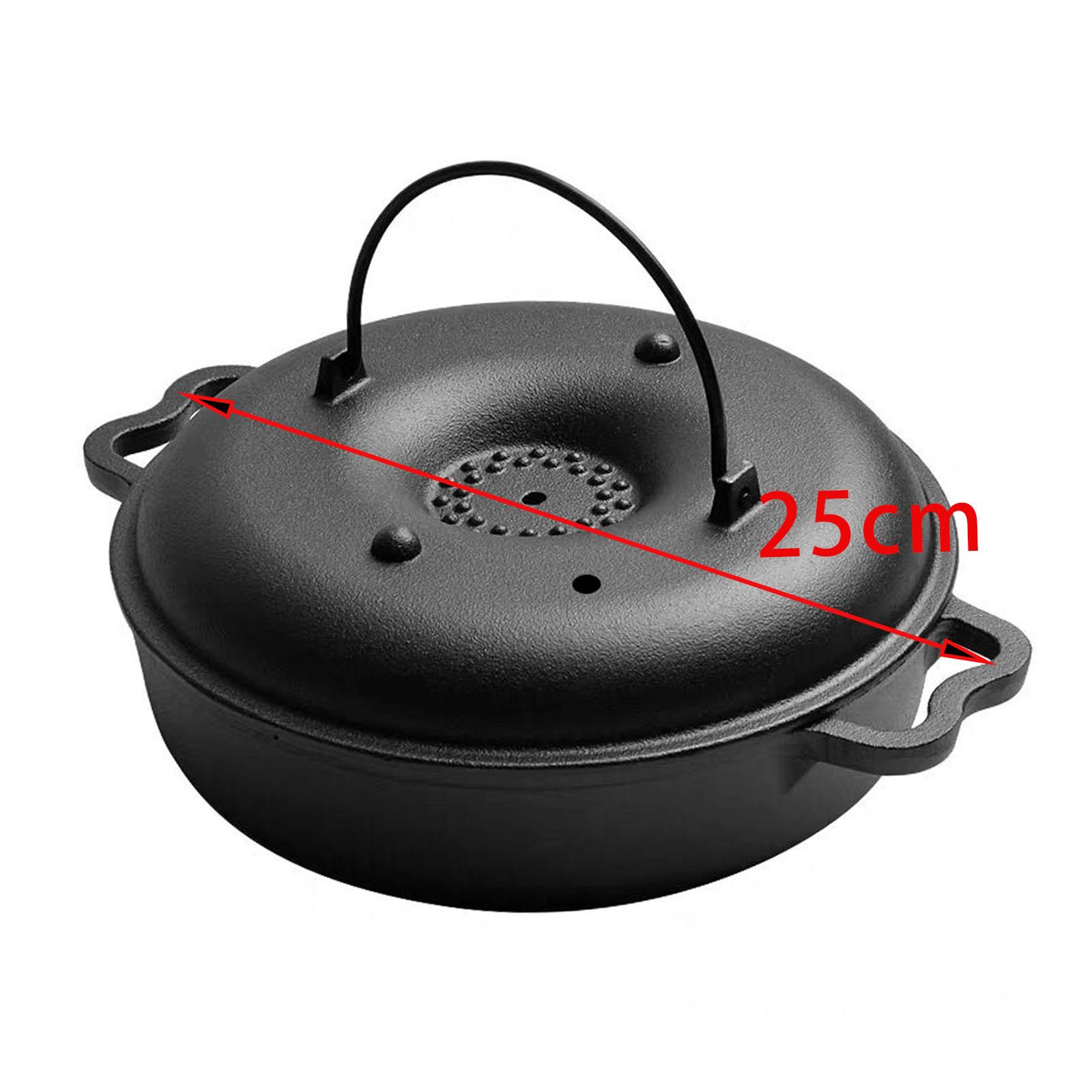กระทะย่างไก่งวง กระทะอบในเตาอบ - Skillet Cast Iron Camp บทวิจารณ์และราคา