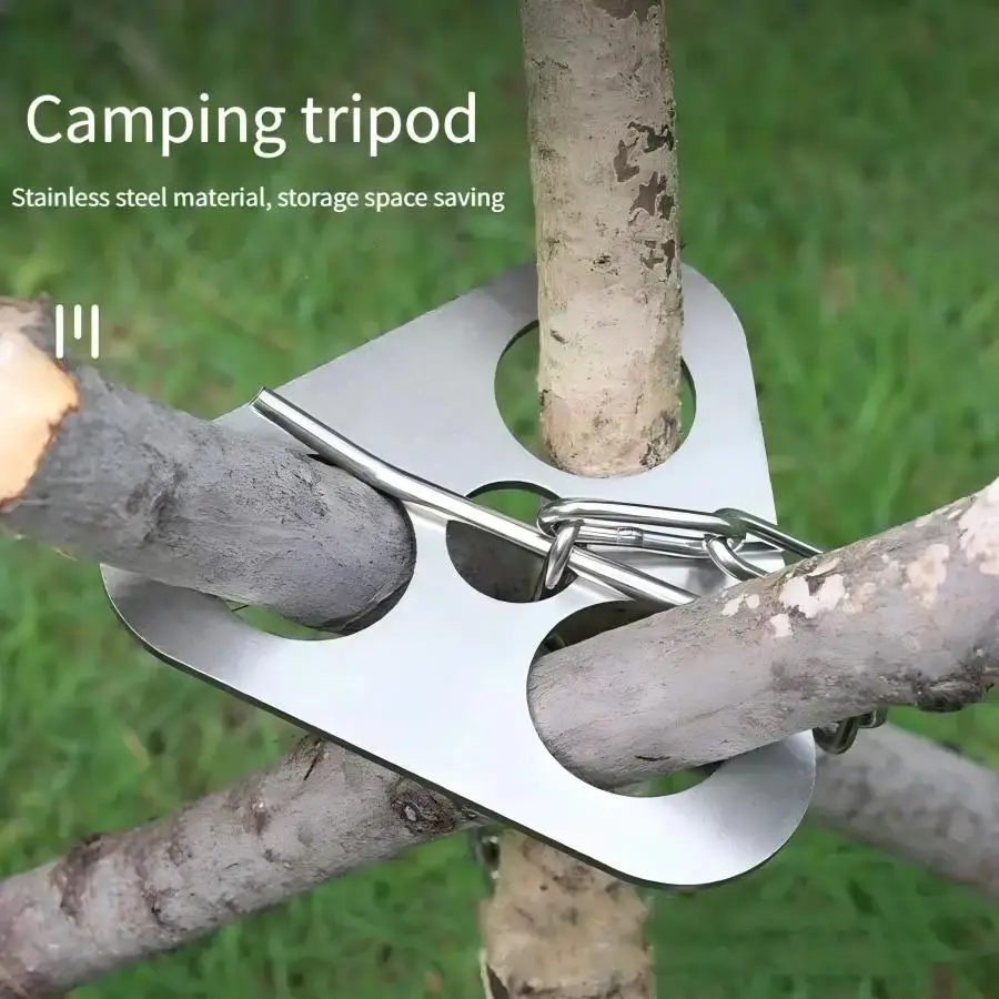 สแตนเลสแบบพกพา Camping ขาตั้งก - Camping Cooking Multi Tool บทวิจารณ์และราคา