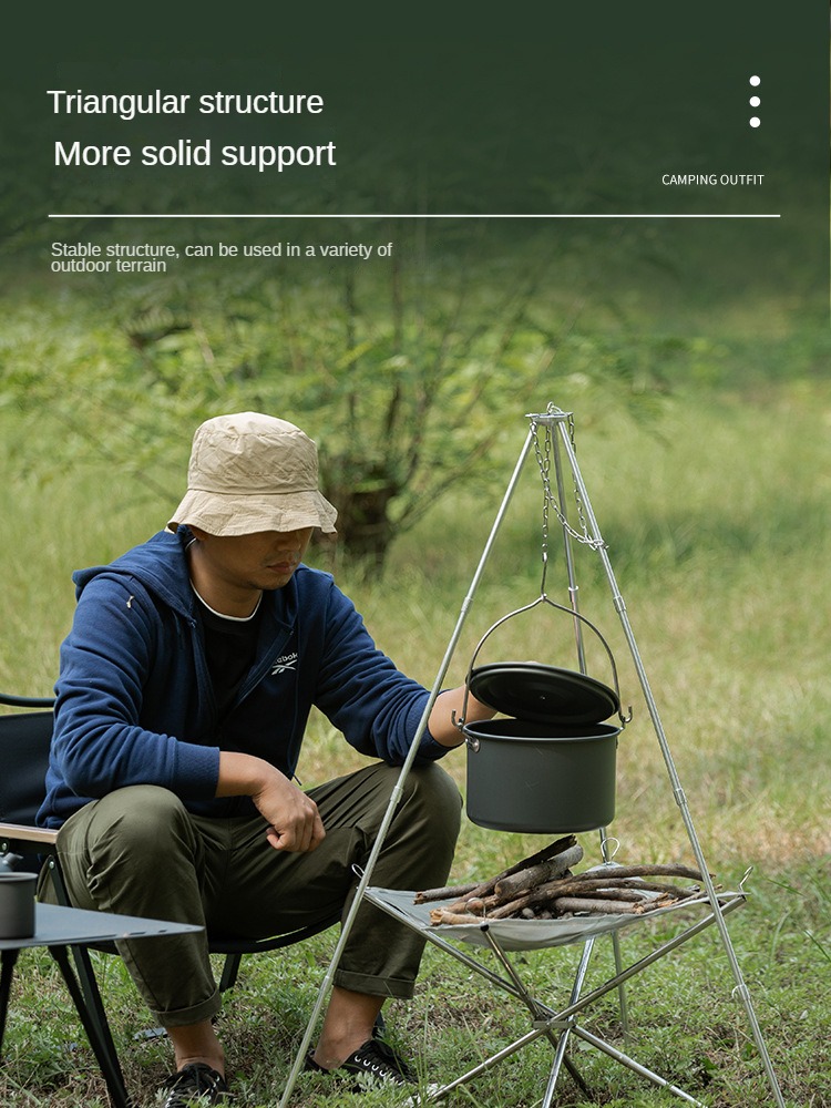โครงเหล็กสามขาสำหรับตั้งแคมป์บ - Camping Cooking Multi Tool บทวิจารณ์และราคา