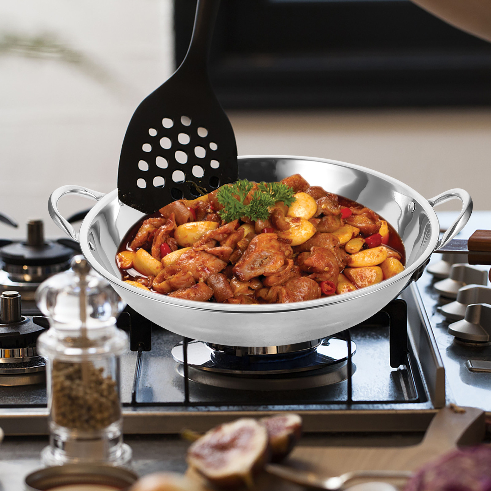 กระทะสแตนเลสสองหูจับ หม้อทำอาห - Camping Cooking Pots And Pans บทวิจารณ์และราคา