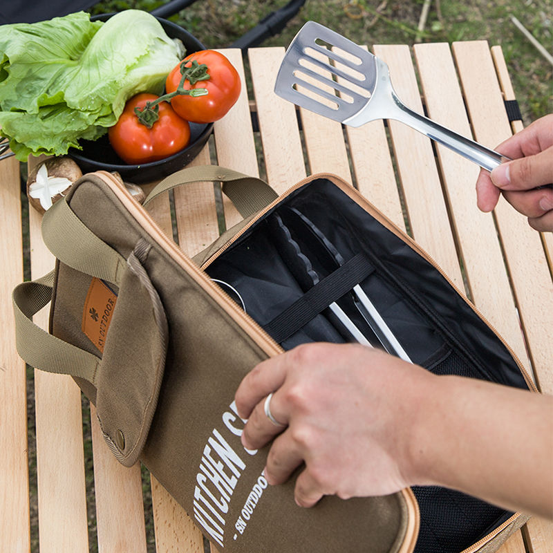 ชุดเครื่องครัวแคมป์ปิ้ง 8 ชิ้น - Camping Cooking Unit บทวิจารณ์และราคา