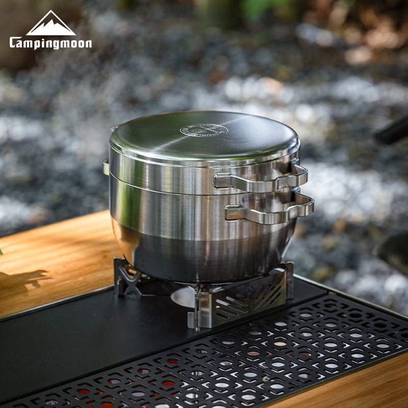 DO-25 หม้อแขวนสแตนเลสหนาพิเศษส - Camping Cooking Pots And Pans บทวิจารณ์และราคา