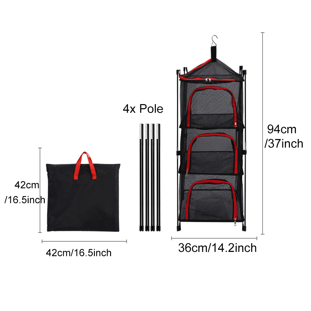 ตะกร้าตาข่ายราวตากตาข่าย3ชั้นส - Camping Outdoor Cooking Set บทวิจารณ์และราคา