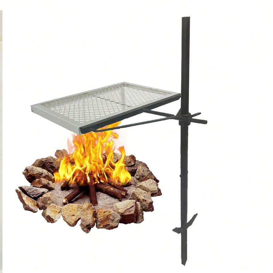 360 °   เตาย่างหมุนปรับระดับได - Camping Cooking Fire บทวิจารณ์และราคา