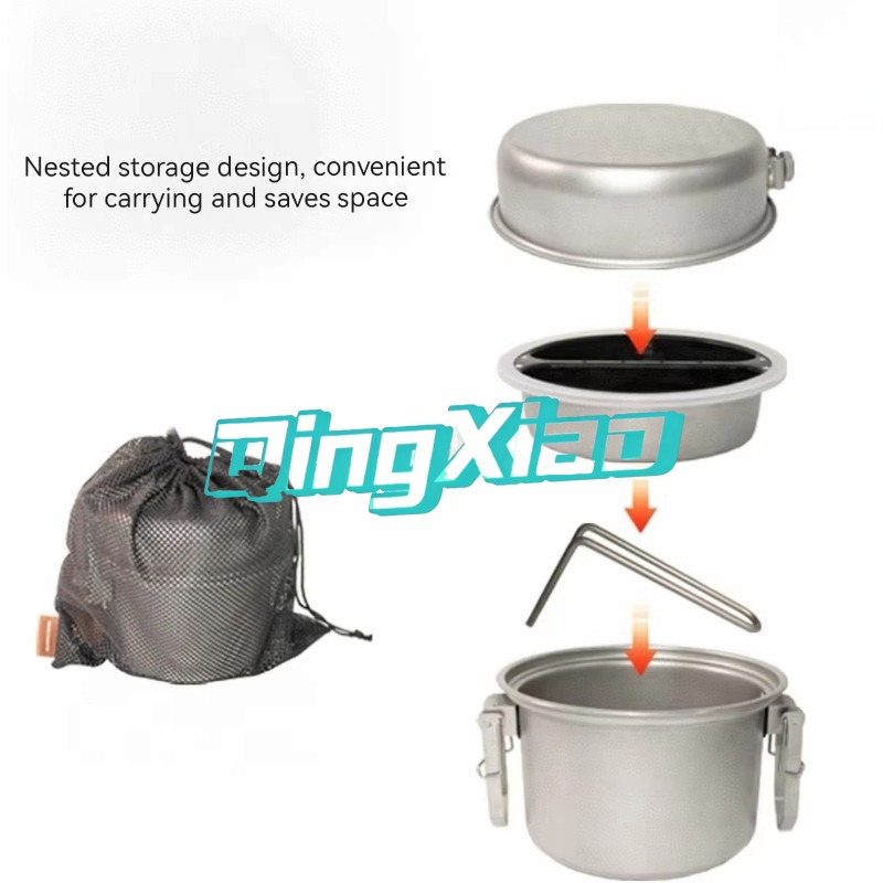 หม้อสแตนเลส 304 สำหรับแคมป์ปิ้ - Camping Cooking Rice บทวิจารณ์และราคา