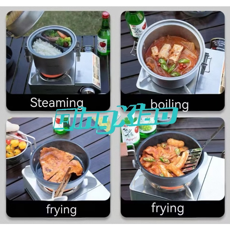 หม้อสแตนเลส 304 สำหรับแคมป์ปิ้ - Camping Cooking Rice บทวิจารณ์และราคา
