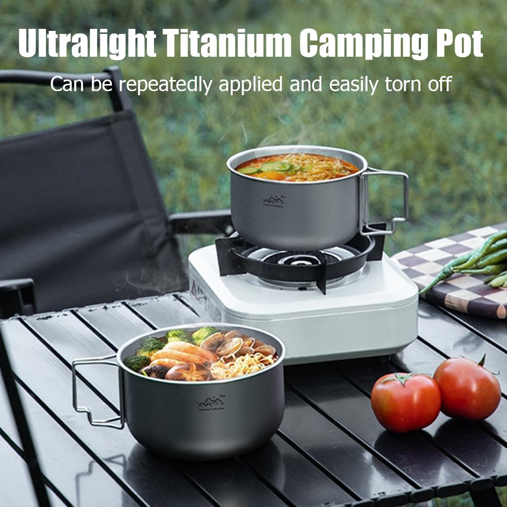ชุดเครื่องครัวไทเทเนียมน้ำหนัก - Camping Outdoor Cooking Set บทวิจารณ์และราคา