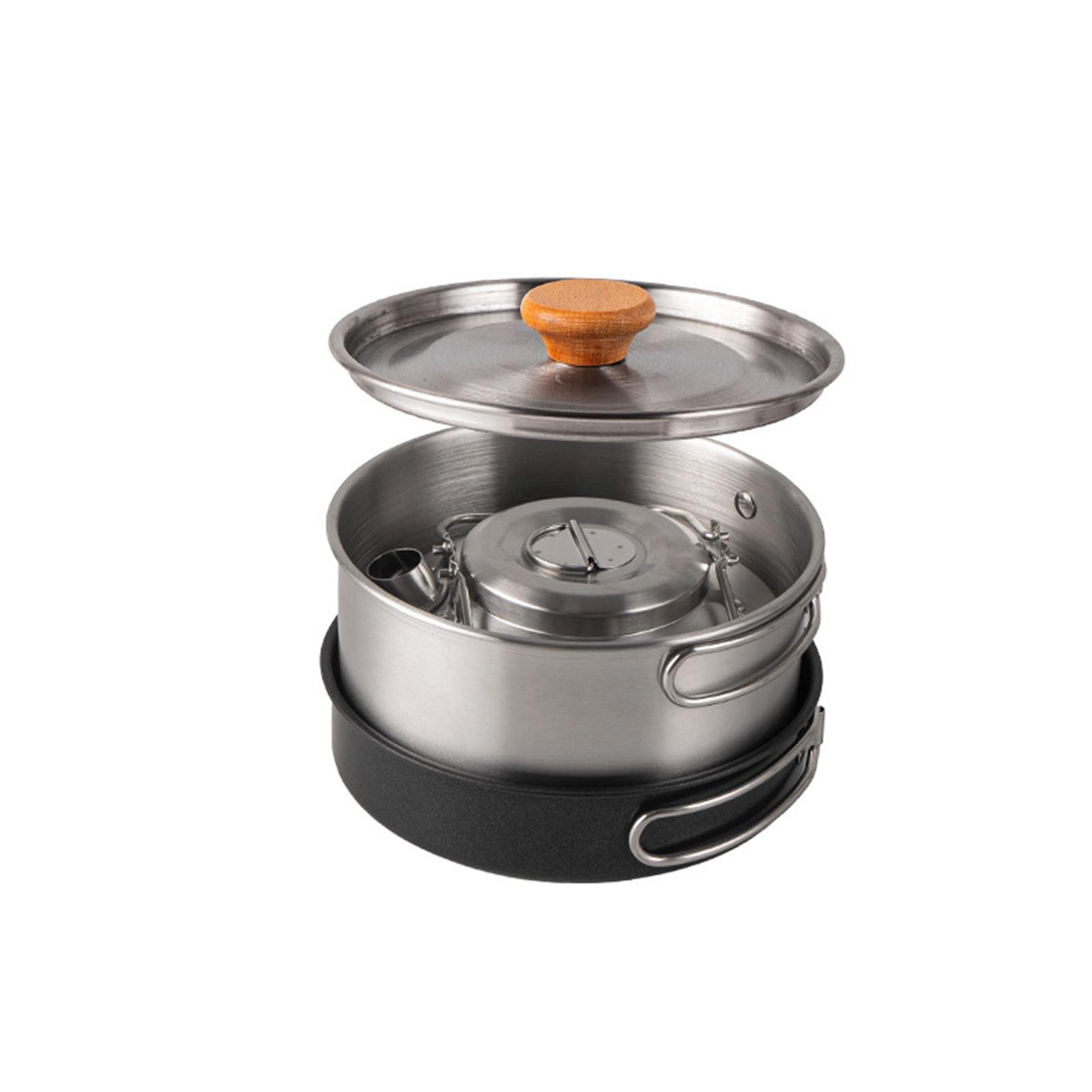 ชุดเครื่องครัวสำหรับตั้งแคมป์  - Camping Cooking Set Non Stick บทวิจารณ์และราคา