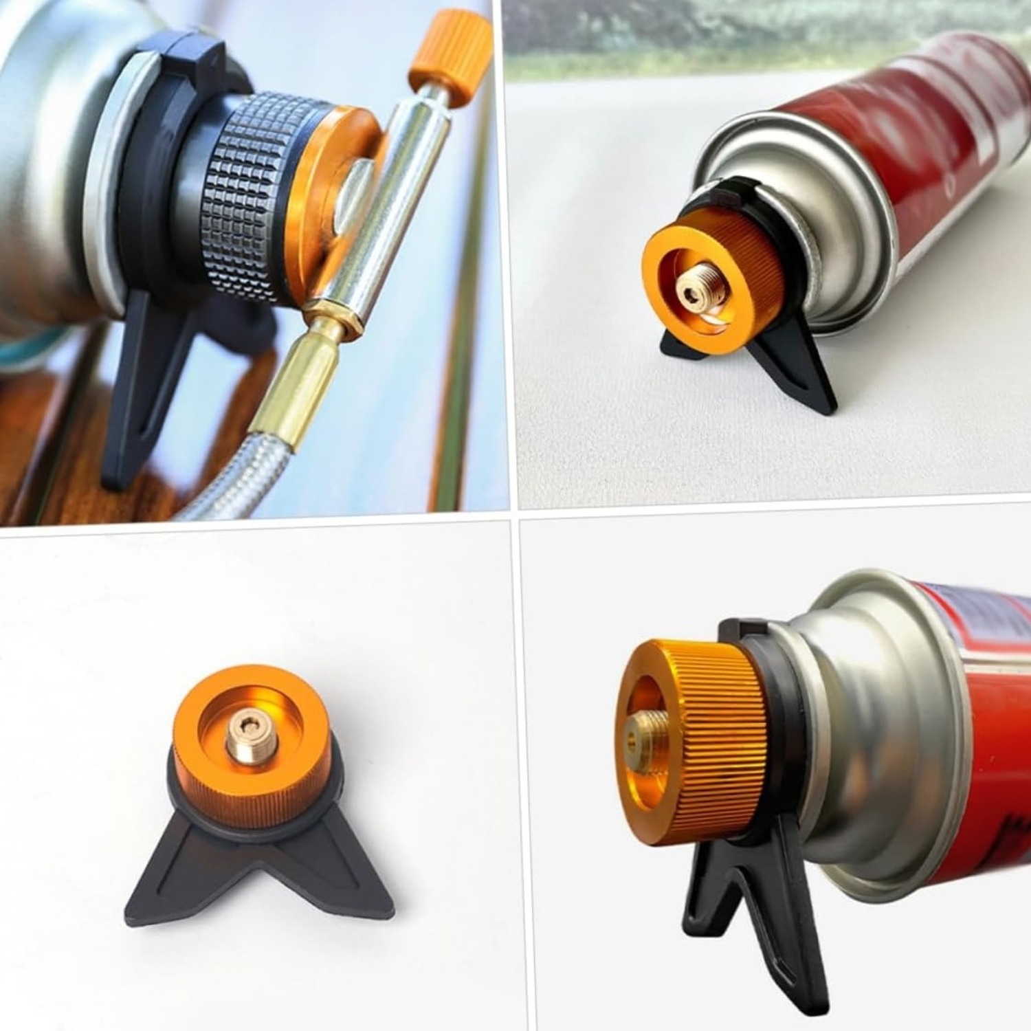 อะแดปเตอร์ถังแก๊สโพรเพน อุปกรณ - Camping Cooking Fire บทวิจารณ์และราคา