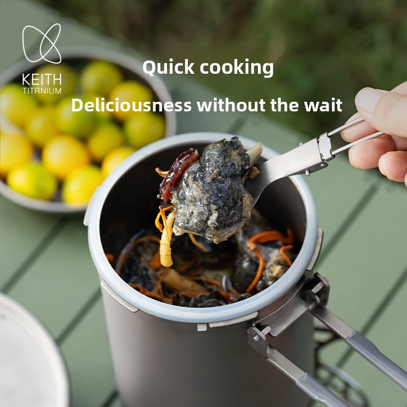 หม้ออัดแรงดันไทเทเนียมแท้ Keit - Camping Cooking Rice บทวิจารณ์และราคา
