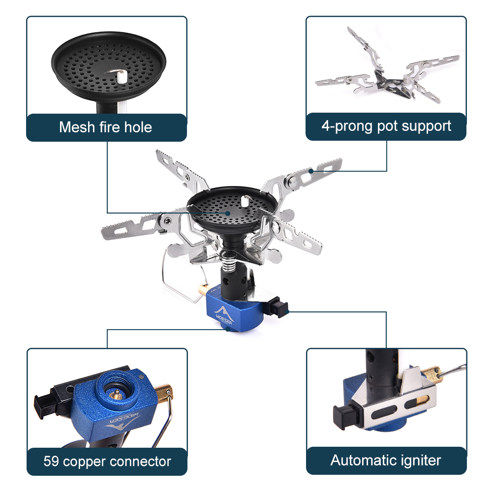 เตาแก๊สปิกนิกสำหรับตั้งแคมป์กล - Camping Cooking Fire บทวิจารณ์และราคา