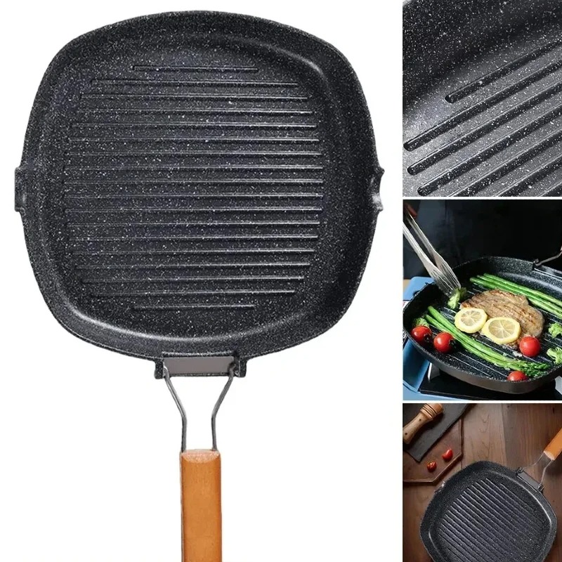 กระทะย่างทรงสี่เหลี่ยมพร้อมด้า - Skillet Cast Iron Camp บทวิจารณ์และราคา
