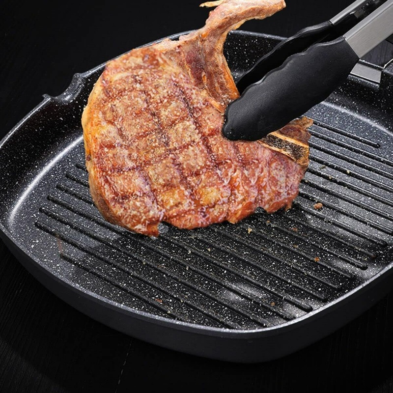 กระทะย่างทรงสี่เหลี่ยมพร้อมด้า - Skillet Cast Iron Camp บทวิจารณ์และราคา
