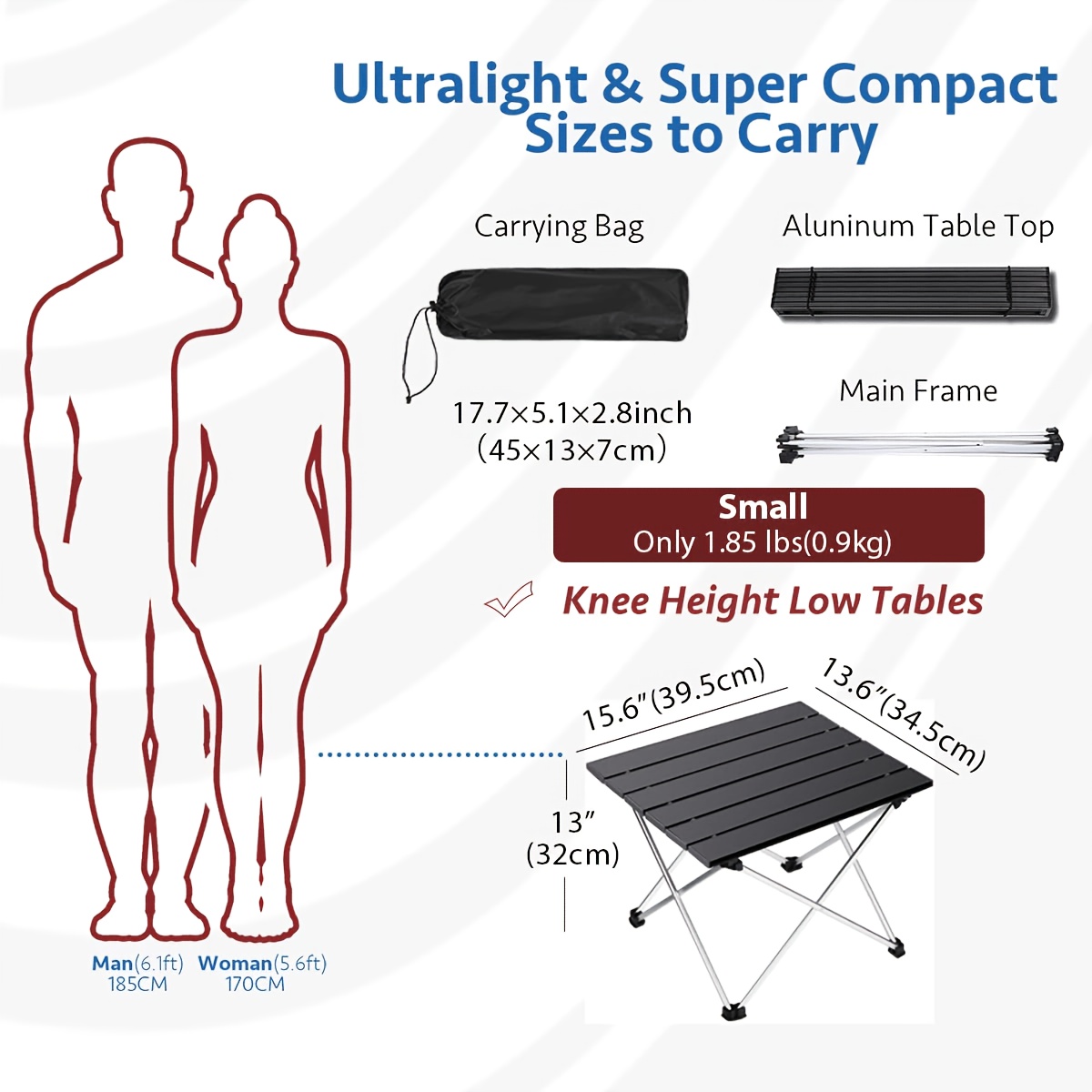 โต๊ะพับได้แบบพกพา น้ำหนักเบา เ - Camping Cooking Table Foldable บทวิจารณ์และราคา