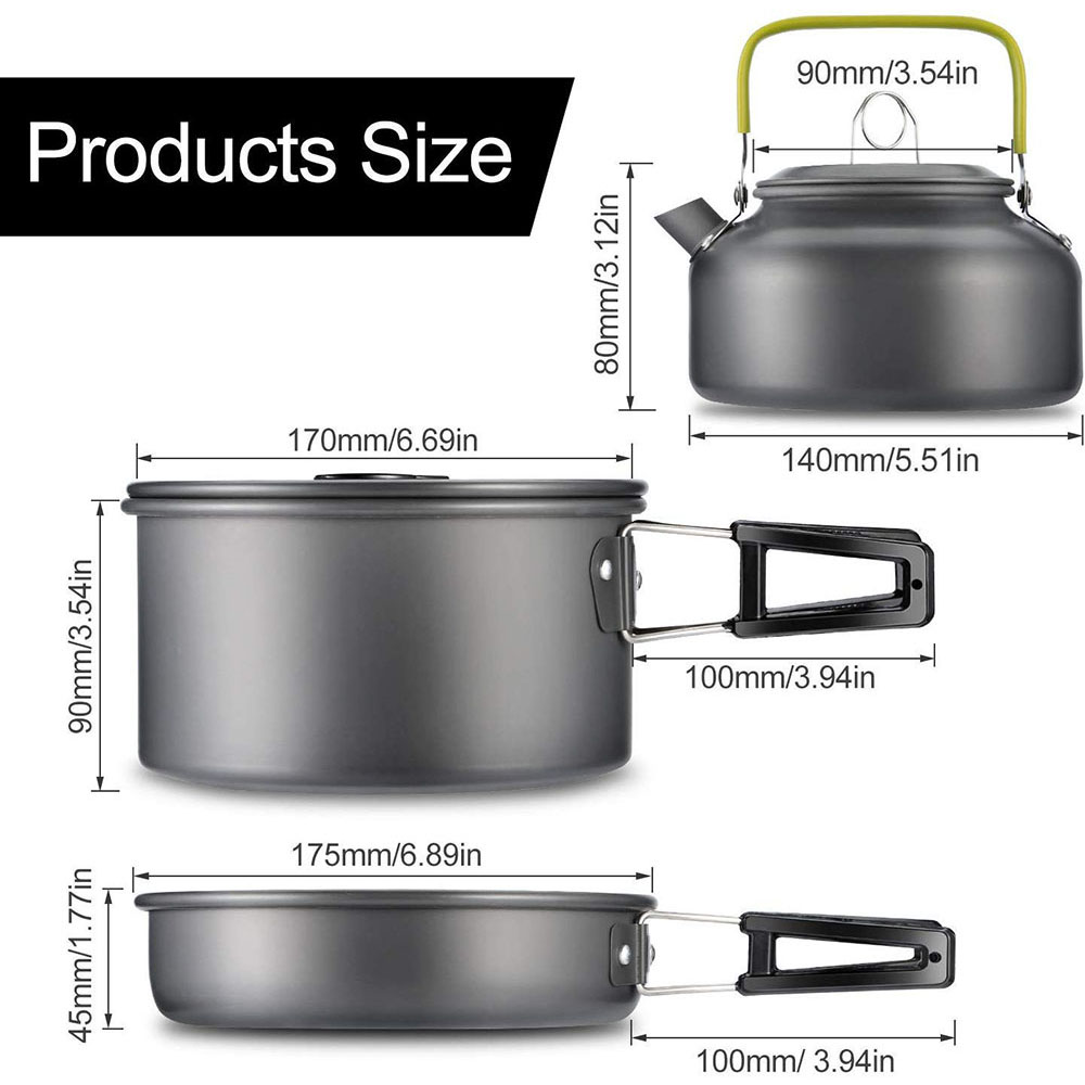 ชุดเครื่องครัวสำหรับตั้งแคมป์ก - Camping Outdoor Cooking Set บทวิจารณ์และราคา
