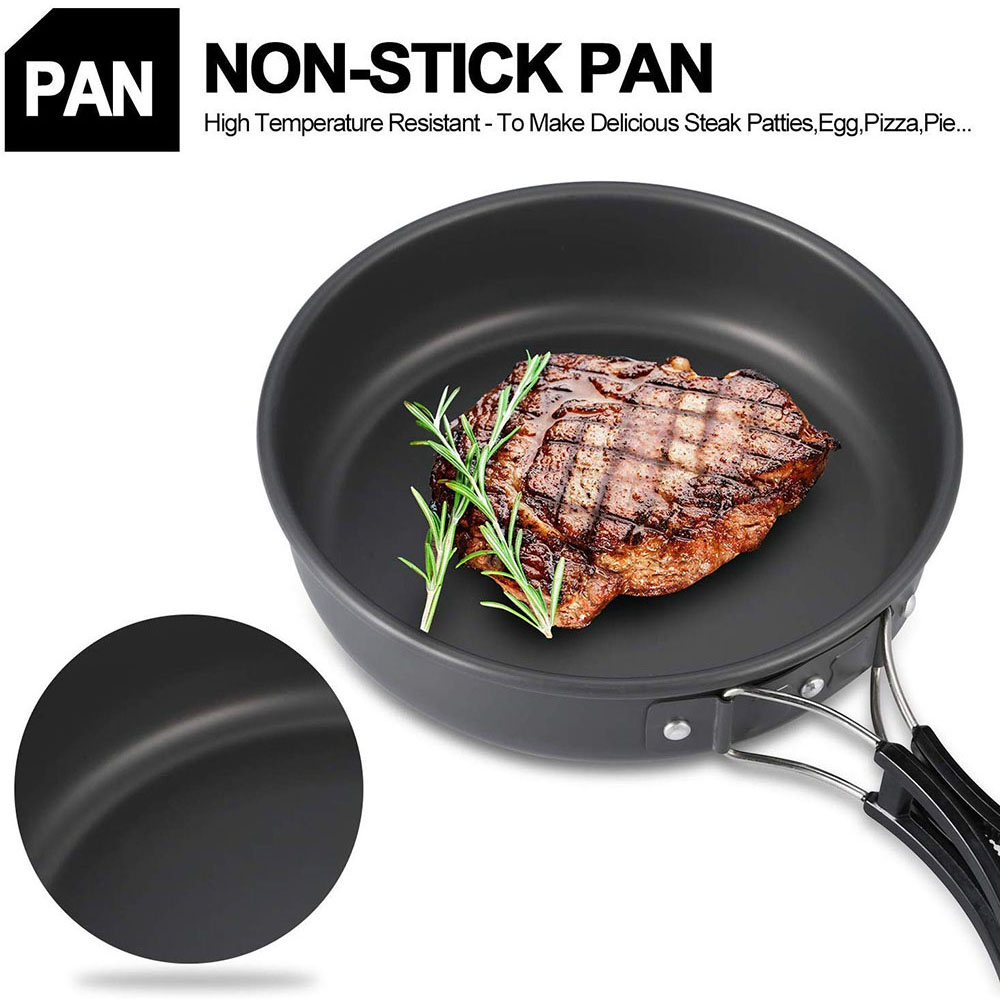 ชุดเครื่องครัวสำหรับตั้งแคมป์ก - Camping Outdoor Cooking Set บทวิจารณ์และราคา