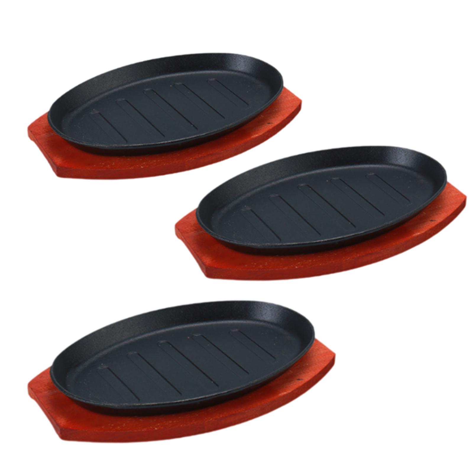 เหล็กหล่อแผ่นสเต็ก Griddle แผ่ - Skillet Cast Iron Camp บทวิจารณ์และราคา