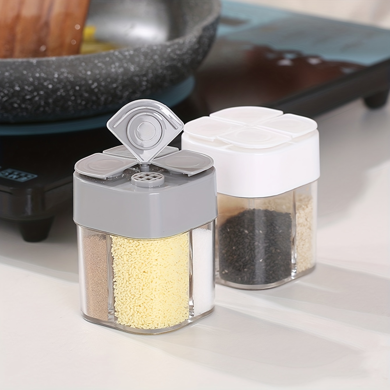 4in1 Camping Seasoning Shaker  - Camping Cooking Set Non Stick บทวิจารณ์และราคา